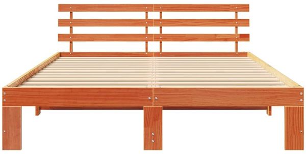 vidaXL Bettrahmen Wachsbraun 150 x 200 cm Massives Kiefernholz 872607 Bild 5