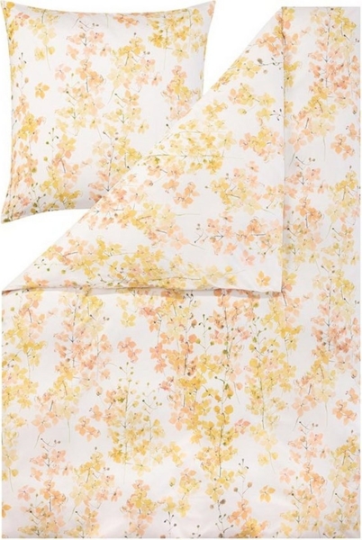 Estella Mako Jersey Bettwäsche 135x200 Adeva gelb Rispen Blütenzweige 6303-710