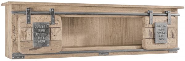 Wandregal Mango 130x25x35 whitewash lackiert RAILWAY #365