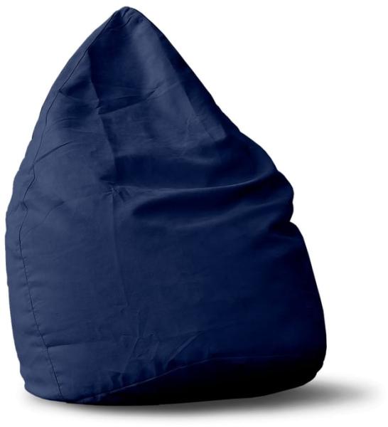 Lumaland 'Luxury XL Plus' Sitzsack, Dunkelblau, Microvelours, 220 l