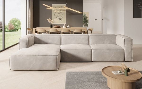 Luxusbetten24 Sofa Designer Sofa Comfy in Samt