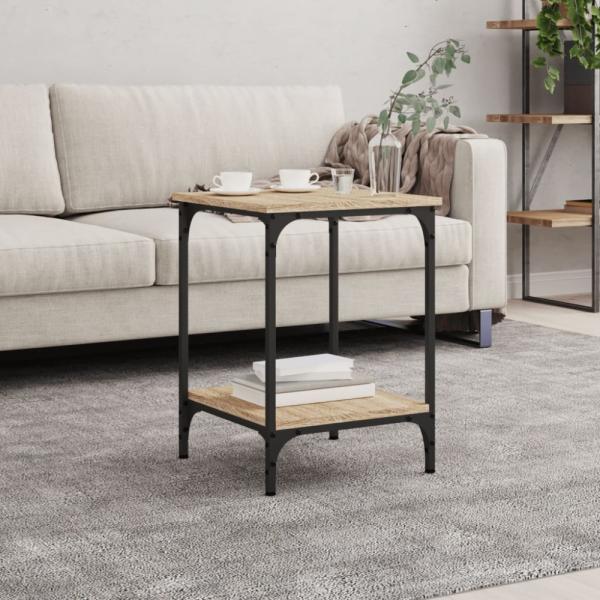 vidaXL Couchtisch Sonoma-Eiche 40x40x55 cm Holzwerkstoff 832824