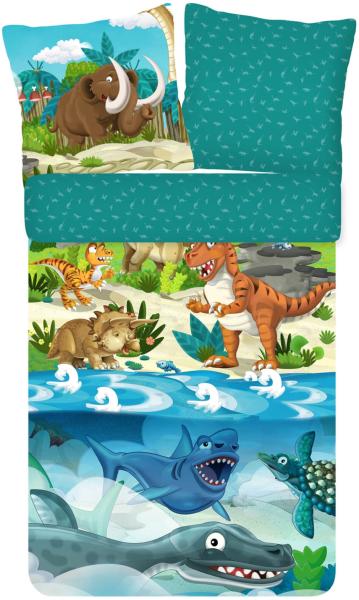 ESPiCO Bettwäsche Trendy Bedding Prehistoric Renforcé 135 x 200 + 80 x 80 cm