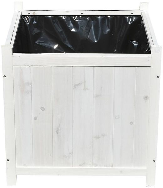 50x50 Blumenkübel Pflanzkasten Blumentrog Blumentopf Blumenkübel Übertopf weiß