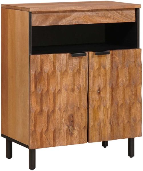 vidaXL Sideboard mit Speicher Akazienbraune Oberfläche 60 x 33 x 75 cm 4017925