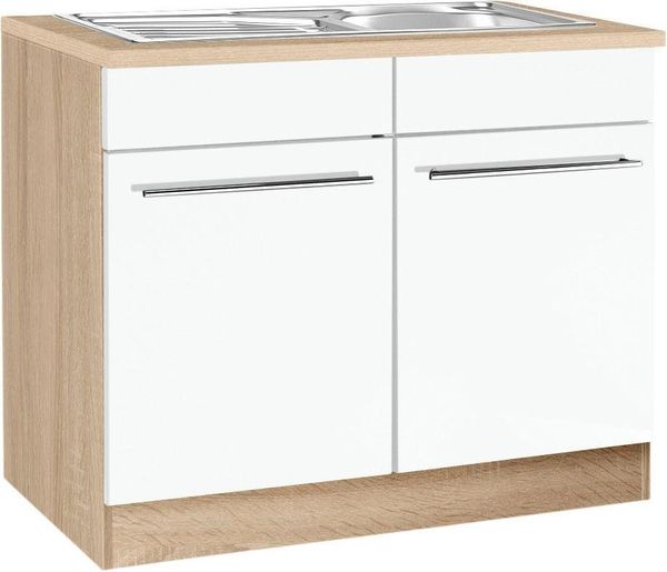 KOCHSTATION Spülenschrank KS-Eton Breite 100 cm