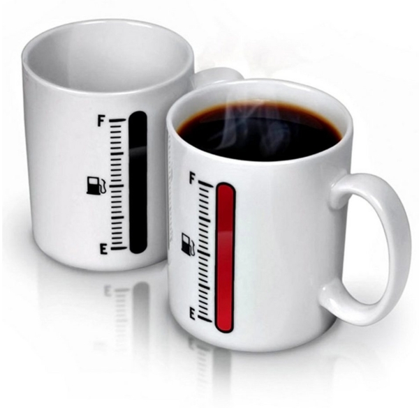 Goods+Gadgets Tasse Animierte Tee Tasse Kaffeetasse, wärmeempfindlicher Retro Trink Becher