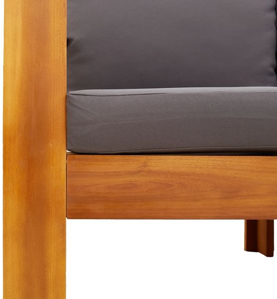 vidaXL 6-tlg. Garten-Sofagarnitur mit Kissen Massivholz Akazie 3214867 Bild 7