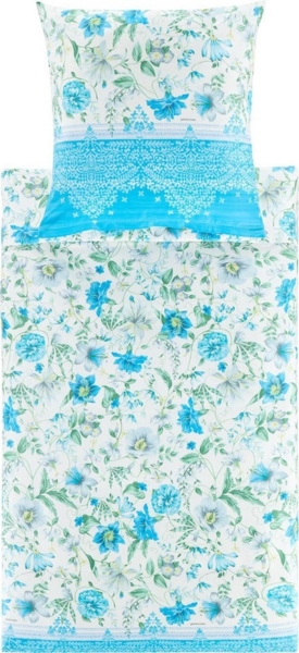 Bassetti Bettwäsche Bettwäsche "Casablanca", Mako-Satin, Blumen