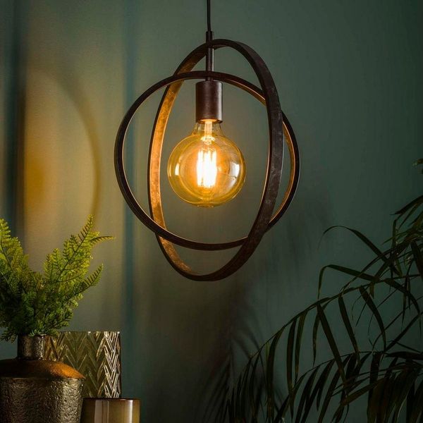famlights Pendelleuchte famlights, Pendelleuchte Henrik in Grau E27