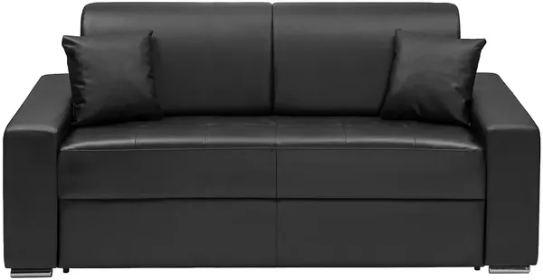 Schlafsofa 3-Sitzer EMIR - Schwarz - Liegefläche: 140 cm - Matratzenhöhe: 14 cm