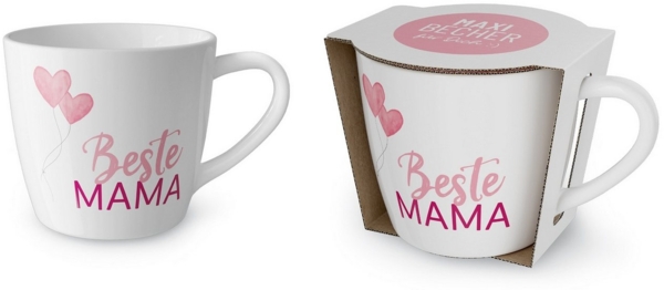 Kaffeetasse Tee Tasse Maxi-Becher 0,4l Geschenk la vida Beste Mama 9107351