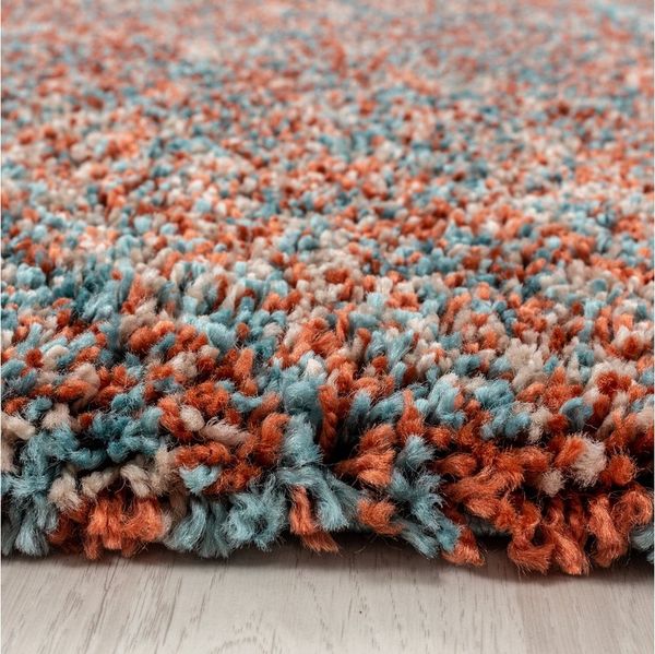 Carpettex Hochflor-Teppich Meliert Design, Rund, Höhe: 30 mm, Runder Teppich Meliert Design Wohnzimmer versch. farben und größen