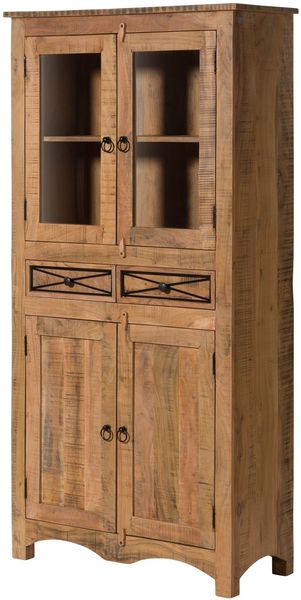 Vitrine Akazie 90x40x180 natur versiegelt NATURE OF SPIRIT #208