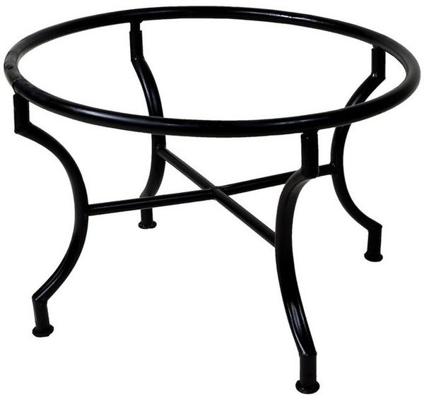 Marrakesch Orient & Mediterran Interior Tischgestell Mosaiktisch-Gestell modern aus Eisen in Schwarz 80 cm rund, 75 cm hoch (1-St)