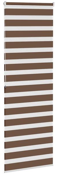 vidaXL Doppelrollo Braun 75x200 cm Stoffbreite 70,9 cm Polyester 4014360 Bild 4