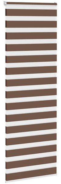 vidaXL Doppelrollo Braun 75x200 cm Stoffbreite 70,9 cm Polyester 4014360 Bild 3