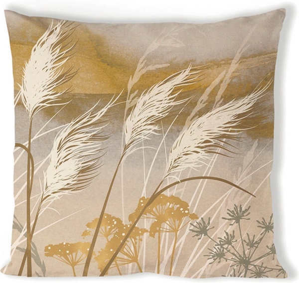 Ambiente® Dekokissen Waving grass, Dekokissen Kissenbezüge ohne Füllung Baumwolle 40x40 cm
