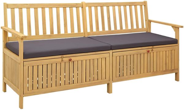 vidaXL Sitzbank mit Stauraum mit Kissen mit Speicher 170 x 63 x 84 cm 42026796