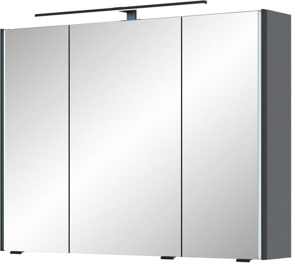 Saphir Spiegelschrank Serie 7045 Badezimmer-Spiegelschrank inkl. LED-Beleuchtung, 3 Türen Badschrank 93,2 cm breit, inkl. LEDplus Schalter und Türdämpfer