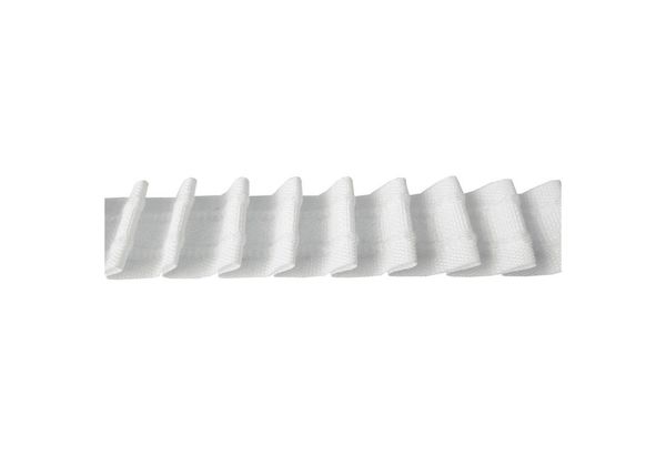 Bestlivings Faltenband FP-25-11, Gardinen, Vorhänge, Gardinenstoff, Bleistiftband "Weiß" 25mm, 1:2 Gardinenband zum Aufnähen, Kräuselband