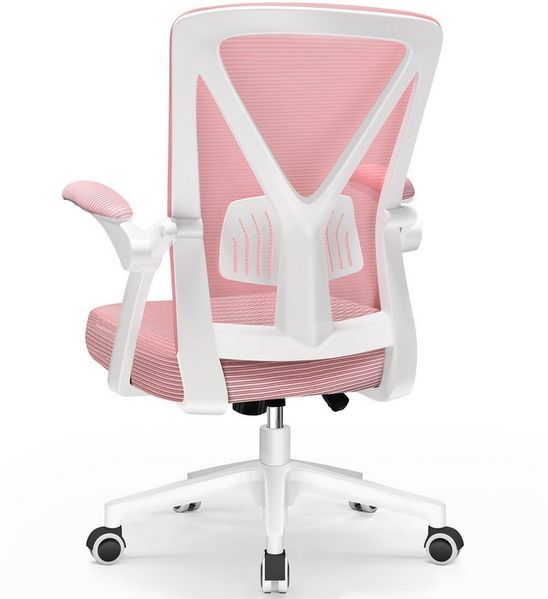 Hiazurm Bürostuhl Bürostuhl,Chefsessel aus Mesh,Ergonomischer Schreibtischstuhl (Verstellbarer Armlehnen, Lendenwirbelstütze,Drehstuhl Wippfunktion,Atmungsaktiv), Verlängerte und Verbreiterte Rückenlehne, Bis 155 kg,Schwarz