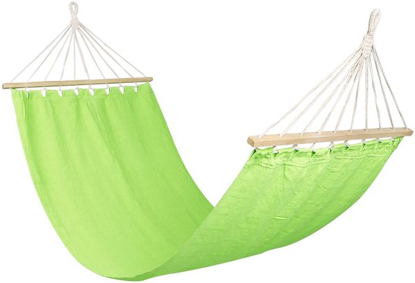 Hängematte Liegefäche 200x80 cm Poly/Baumwolle Lime/Grün