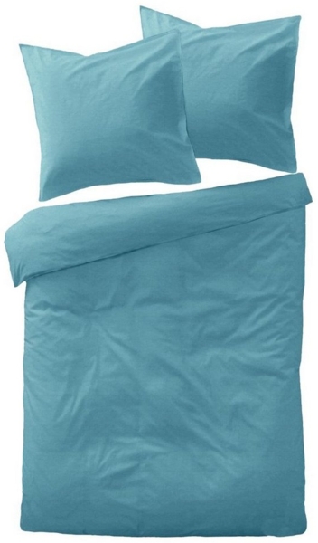 JACK Bettwäsche 135x200cm Einfarbig Uni große Farbauswahl Wülfing, Mako-Satin, 2 teilig, Anthrazit, Grau, Hellblau, Weiß, luxuriöses Mako Satin Design