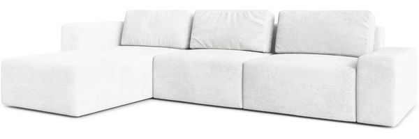 AX LIVING Arkleton Couch XXL L Form 360 cm in Weiß – Modern & Bequem L