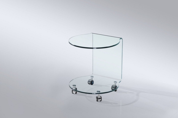 freiraum Beistelltisch 7/133, in Klarglas, Glas - 40 x 45 x 40 cm (BxHxT)