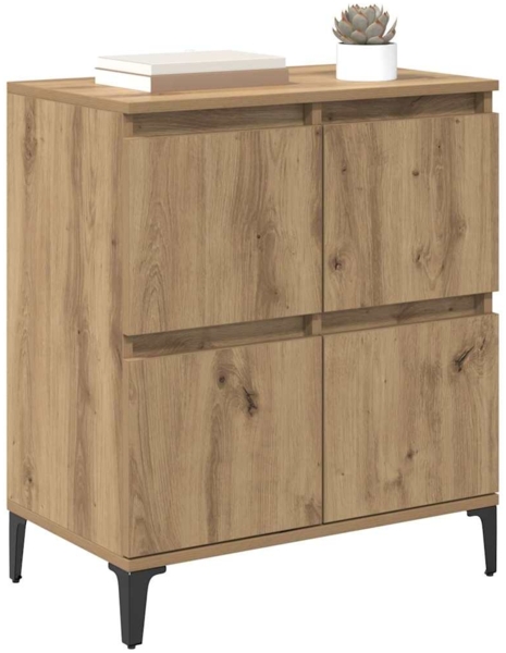 vidaXL Sideboard Artisan-Eiche 60 x 35 x 70 cm Verbundholz und Eisen 881267 Bild 2