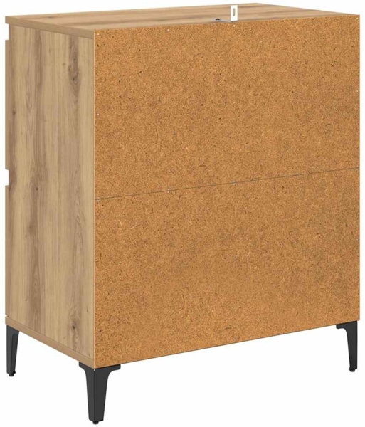 vidaXL Sideboard Artisan-Eiche 60 x 35 x 70 cm Verbundholz und Eisen 881267 Bild 7