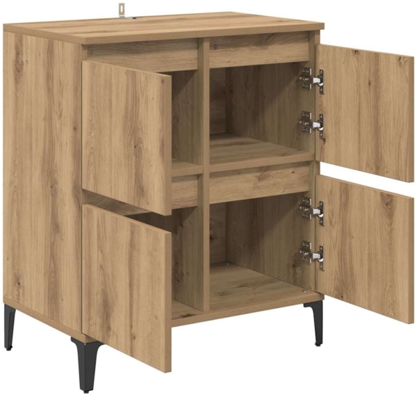 vidaXL Sideboard Artisan-Eiche 60 x 35 x 70 cm Verbundholz und Eisen 881267 Bild 4