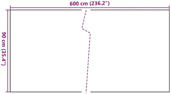vidaXL Balkon-Sichtschutz Braun und Schwarz 600x90 cm Poly Rattan 156260 Bild 8
