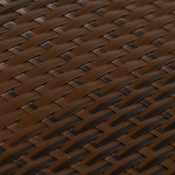 vidaXL Balkon-Sichtschutz Braun und Schwarz 600x90 cm Poly Rattan 156260 Bild 6