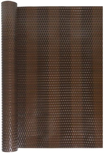 vidaXL Balkon-Sichtschutz Braun und Schwarz 600x90 cm Poly Rattan 156260 Bild 3