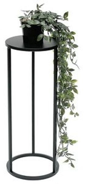 DanDiBo Blumenhocker Metall Schwarz Rund 50 cm Blumenständer Beistelltisch 96316 S Blumensäule Modern Pflanzenständer Pflanzenhocker Bild 6