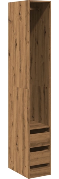 vidaXL Kleiderschrank Artisan-Eiche 30x50x200 cm Holzwerkstoff 3307746