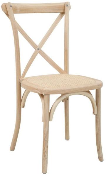 2er Set Stühle 48x52x89 cm Rattan Braun