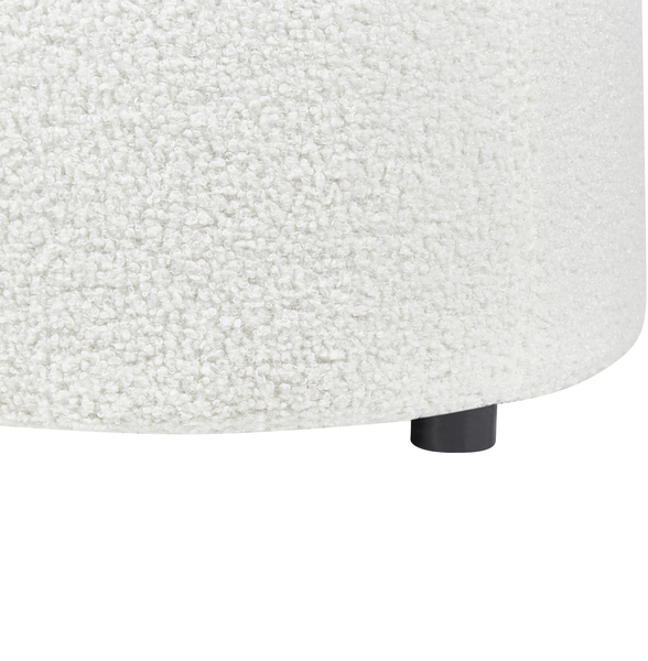 Pouf MARYLAND Cremeweiß Bouclé 38 cm 38 cm Bild 7
