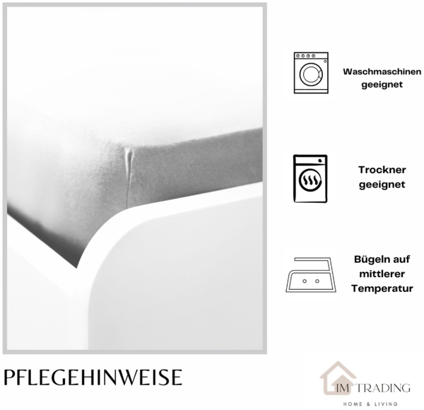 Jersey Spannbettlaken, 100% Baumwolle, 90-100x200 cm + 25 cm Rundumgummizug Grün Bild 7