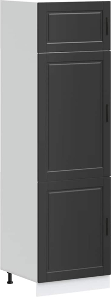 vidaXL Küchenschrank Porto Schwarz Holzwerkstoff 854108