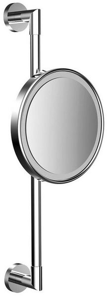 Frasco Kosmetikspiegel LED-Wand-Kosmetikspiegel höhenverstellbar, Ø203mm, Spiralkabel, 3-fach