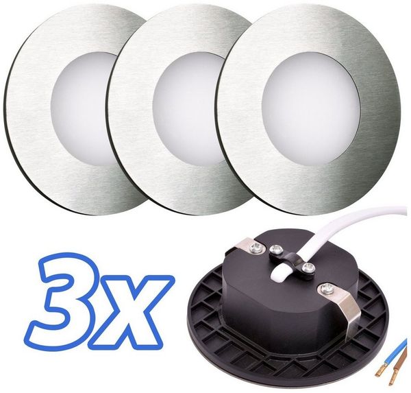 Maxkomfort LED Wandstrahler 6103, LED fest integriert, Warmweiß, 3000K, Treppenbeleuchtung
