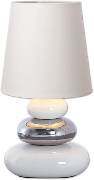 näve Tischleuchte Stoney, ohne Leuchtmittel, mit Keramikfuß und Textilschirm, 1xE14/max. 40W Bild 1