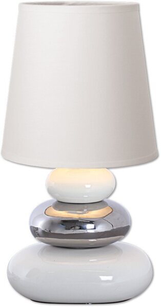 näve Tischleuchte Stoney, ohne Leuchtmittel, mit Keramikfuß und Textilschirm, 1xE14/max. 40W Bild 5