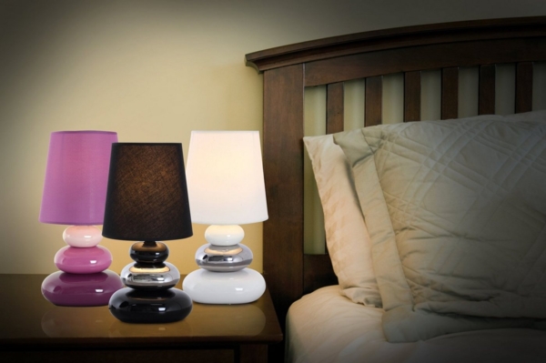 näve Tischleuchte Stoney, ohne Leuchtmittel, mit Keramikfuß und Textilschirm, 1xE14/max. 40W Bild 3