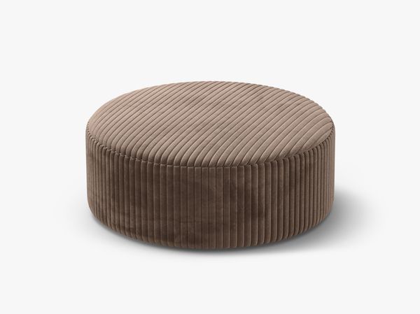 Micadoni Pouf Dia 90cm Kord Tilia Eichel