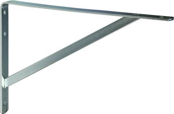 ib style Wandregal 10 Stück SCHWERLASTTRÄGER Verzinkt 125x200 mm, Regalwinkel mit hoher Tragkraft