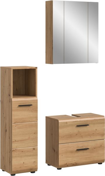 Badkombination (B/H/T: 105x185x30 cm) in Artisan Oak Nachbildung und Artisan Oak Nachbildung